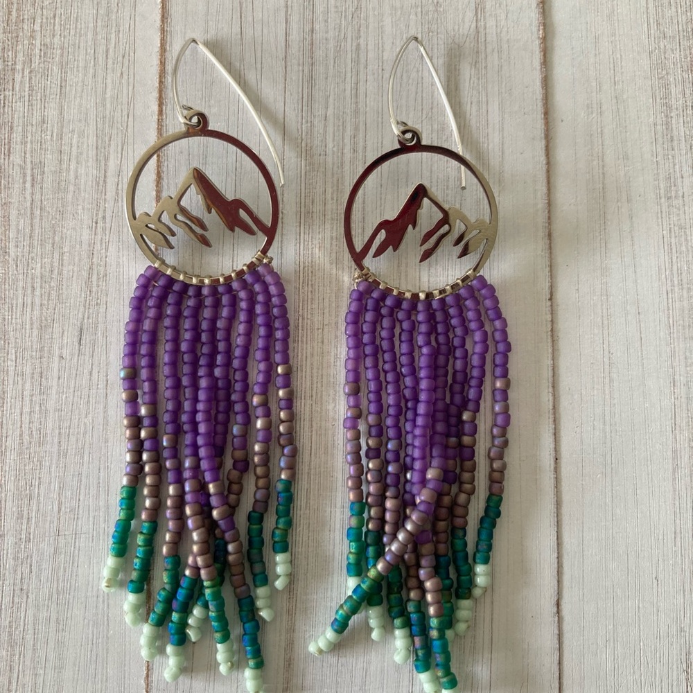 Fringe earrings - Picture 4 of 4
